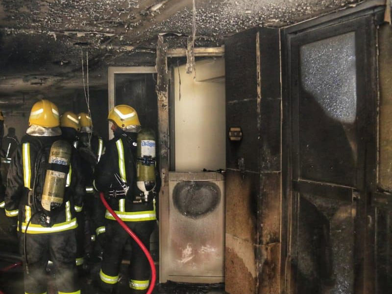 اضغط لمشاهدة الفيديو: حريق ضخم في فندق بجبل عمر بمكة المكرمة